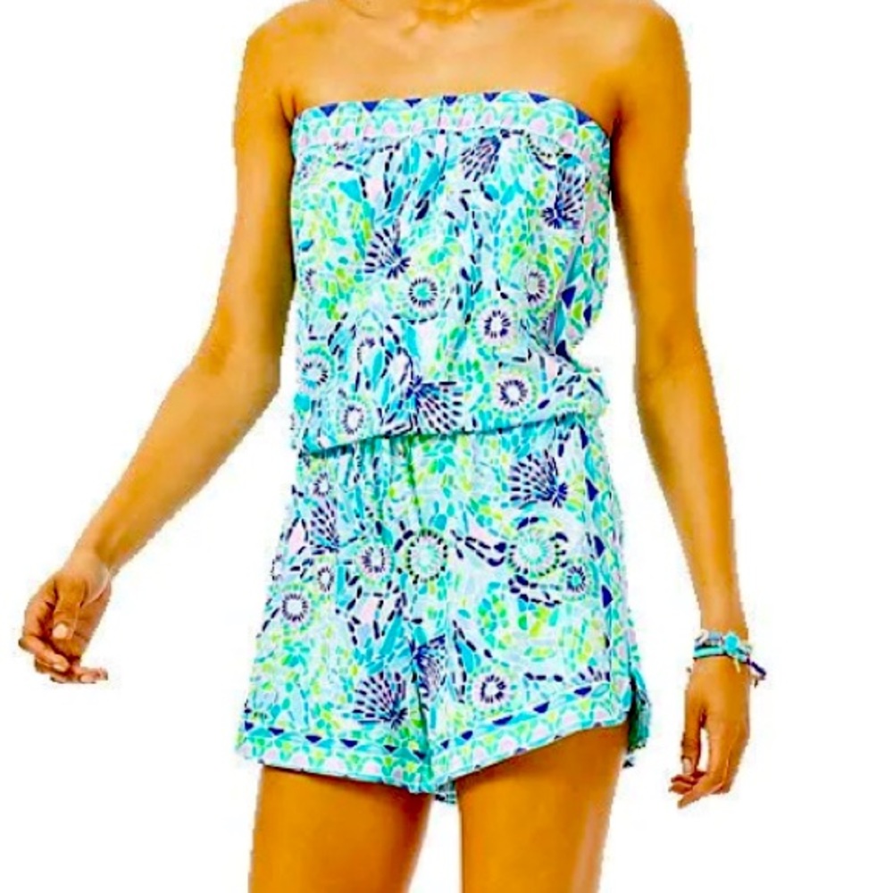 NWT Lilly Pulitzer Rikki Romper, Size Small